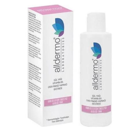 Alldermo Kuru Ciltler için Yüz Temizleyici Tonik Alkolsüz 200 ml - 1
