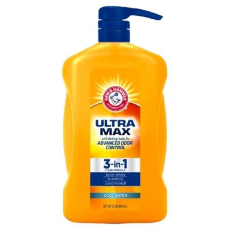 Arm&Hammer Ultra Max 3ü1 Arada Şampuan Saç Kremi Vücut Yıkama 1 lt - 2