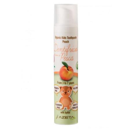 Azeta Şeftalili Çocuk Organik Diş Macunu 3-7 Yaş 50ml - 1