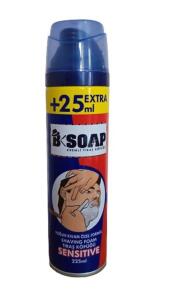 B Soap Kremli Tıraş Köpüğü Sensitive 225ml - B Soap