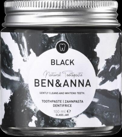 Ben & Anna Natural Siyah Diş Macunu 100 ml Cam Kavanozda - 1