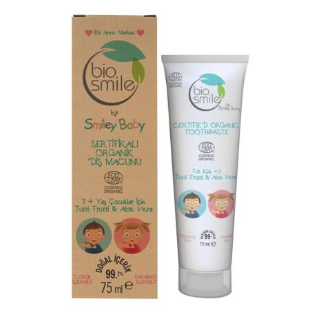 Bio Smile Tutti Frutti & Aloe Vera Diş Macunu 75ml 3 Yaş Organik - 1