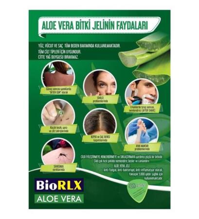 BioRLX %99 Aloe Vera+Collogen Hyaluronic Acid 250ml - 4