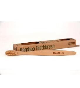 BioRLX Bamboo Ekologic Diş Fırçası %100 Doğal Ağacı Orta - BioRLX