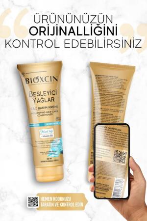 Bioxcin Besleyici Yağlar Saç Bakım Kremi 250 ml 9 Çiçek Yağı + Vitamin B5 - 4