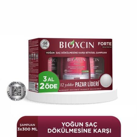 Bioxcin Forte Şampuan 300 ml - 3al2 Öde Tüm Saç Tipleri için Yoğun Saç Dökülmesine karşı - 4