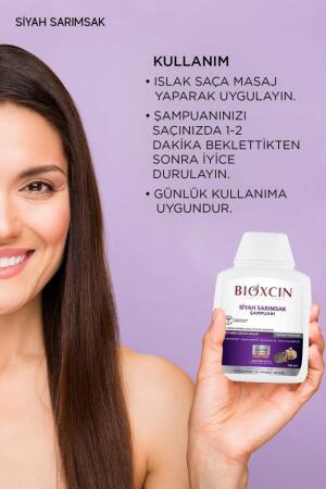 Bioxcin Siyah Sarımsak Şampuanı 300 ml - 3al2 Öde Tüm Saç Tipleri için - 2