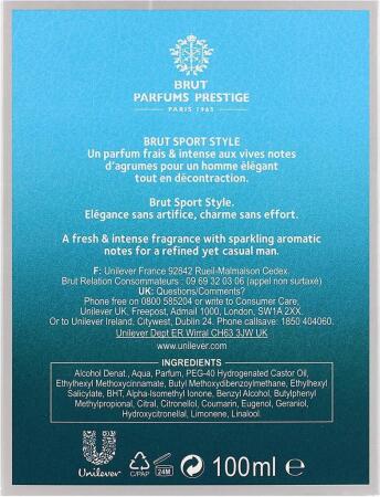 Brut EDT 100 ml Sport Style - 4