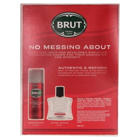 Brut Set Aftershave 100 ml+Deo 200 ml Attraction