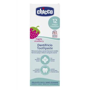 CHİCCO BABY DİŞ MACUNU ÇİLEKLİ +12AY 50ML - Chicco