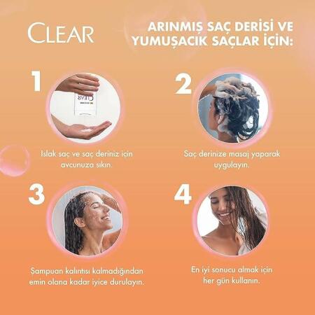 Clear Women Kepeğe Karşı Etkili Şampuan Kil Terapisi 485 ml - 4