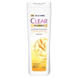 Clear - Clear Women Kepeğe Karşı Etkili Şampuan Saç Dökülmesine Karşı Zencefil Özü 350 ml