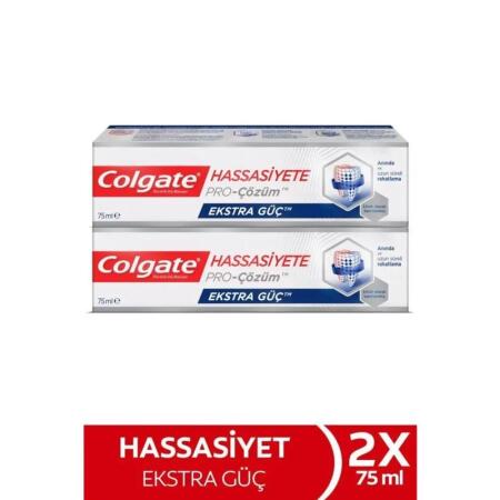Colgate Hassasiyete Pro-Çözüm Ekstra Güç 2'li Diş Macunu 75ml Anında Rahatlama - 1