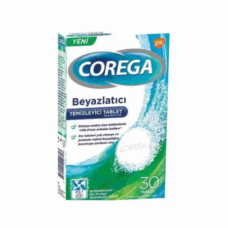 Corega Beyazlatıcı Temizleyici 30lu Tablet - 1