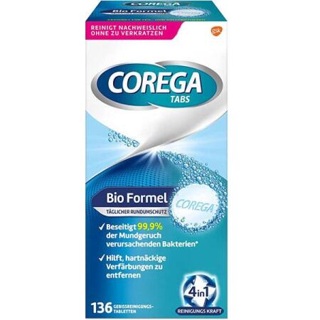 Corega Bio Formel Protez Temizleme Tableti 136lı - 1
