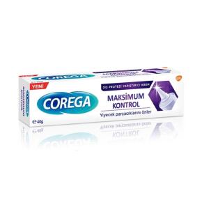 Corega Maximum Kontrol Diş Protezi Yapıştırıcı Krem 40 ml - Corega