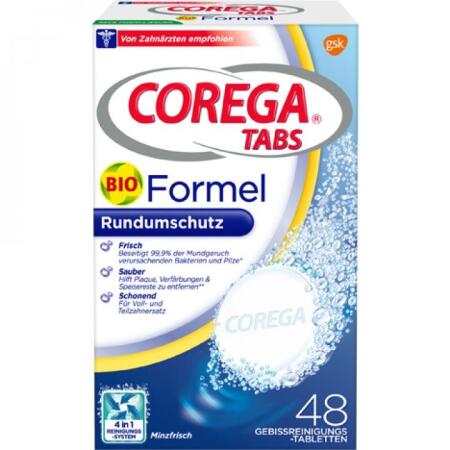 Corega Tabs Protez Temizleyici Tablet 48li - 1