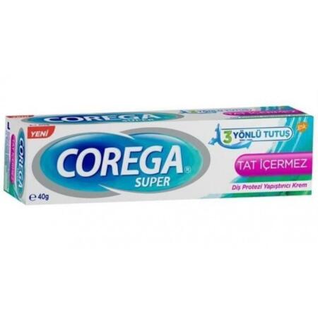 Corega Tat içermez Diş Protez Yapıştırıcı Krem 40g - 1