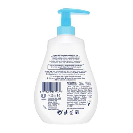 Dove Baby Yoğun Nemlendirici Vücut Şampuanı 400 ml - 2