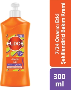 Elidor - Elidor 7/24 Onarıcı Etkili Şekillendirici Bakım Kremi 300 ml Keratin&Çay Ağacı Yağı
