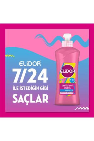 Elidor 7/24 Elektriklenme Önleyici Şekillendirici Bakım Kremi 300 ml Argan Yağı&Bal - 3
