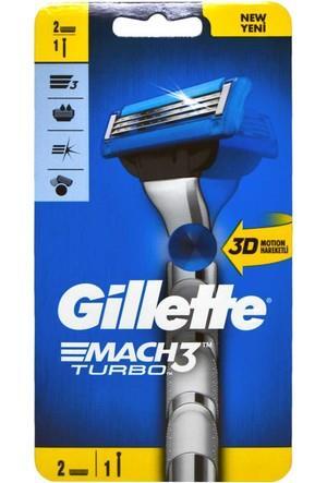 Gillette Mach3 Turbo 3D Tıraş Makinesi 2 UP - 1