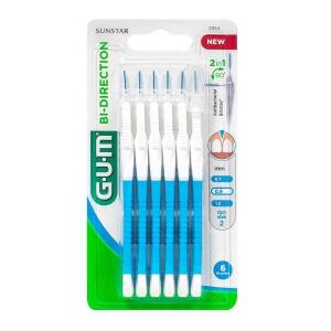 Gum Arayüz Fırçası Bi-Direction 0.9 mm 6 lı 2314 Size 2 - Gum