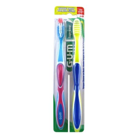 Gum Supreme Maximum Clean 340 Soft Diş Fırçası 2li - 1