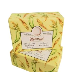 Hanımağa Doğal Pirinç Özlü Beyazlatıcı Sabun 100g - Hanımağa