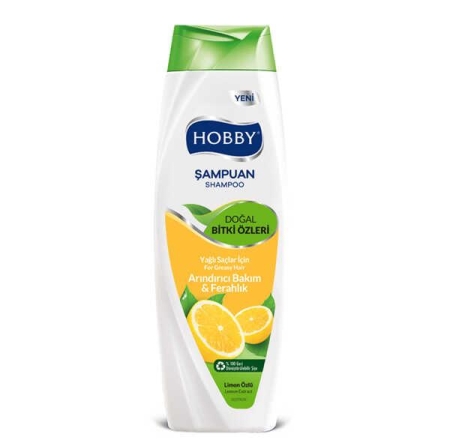 Hobby Şampuan 600 ml Yağlı Saçlar için Arındırıcı Bakım & Ferahlık Limon Özlü
