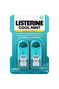 Listerine Pocketmist Cool Mint 1+1 7.7 ml Spray - Listerine