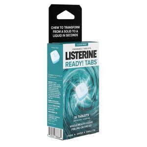 Listerine Ready! Tabs Clean Mint Çiğneme Tableti 16lı - Listerine