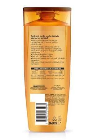 L'Oréal Elseve Şampuan 360 ml Mucizevi Yağ Besleyici Bakım Değerli Amla Yağı Özü - 3
