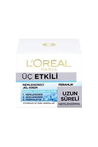L'Oréal Paris Üç Etkili Nemlendirici 50 ml Jel Krem Ferahlık - L'Oréal