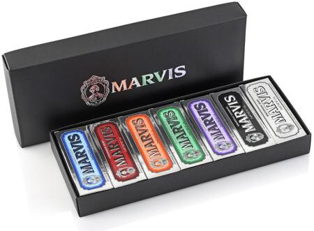 Marvis Diş Macunu 25 ml Lezzet Koleksiyonu Siyah Kutu Hediye Seti 7li - 5