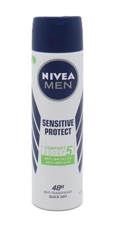 Nivea Deo Men Sensitive Protect 150 ml 48H %0 Alkol Anti-iritasyon - 1