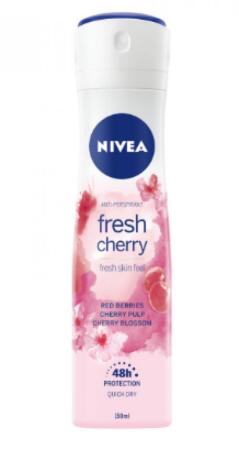 Nivea Deo Sprey Fresh Cherry 150 ml Kadın - 2