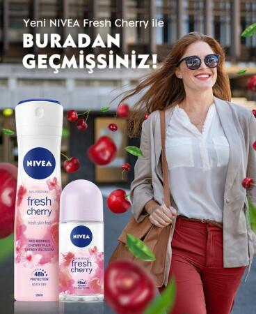Nivea Deo Sprey Fresh Cherry 150 ml Kadın - 3