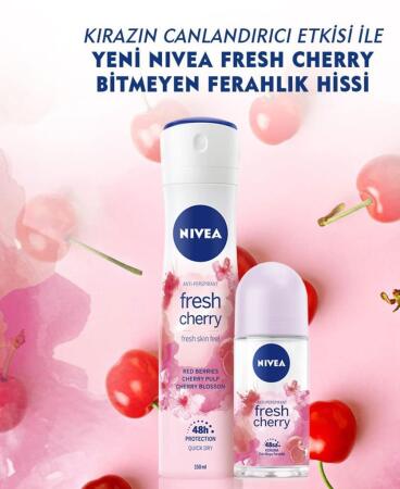Nivea Deo Sprey Fresh Cherry 150 ml Kadın - 4