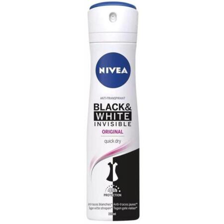 Nivea Deo Sprey Invisible B&W Original 150 ml Kadın 5in1 - 1