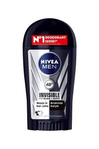 Nivea Deo Stick Black&White 40 ml Erkek - Nivea