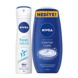 Nivea Deo Women Fresh Natural 150 ml+Creme Care Duş Jeli 250 ml - Nivea