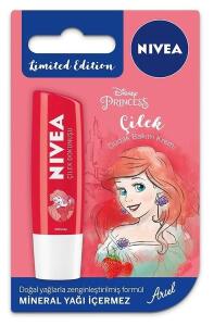 Nivea Dudak Bakım Kremi Disney Princess Ariel Çilekli 4,8gr - Nivea
