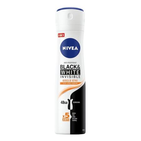 Nivea Kadın Deo Sprey Black&White İnvis. Güçlü Etki 150ml - 1