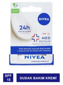 Nivea Lip Med Repair SPF15 Dudak Bakım Kremi 4,8gr - Nivea