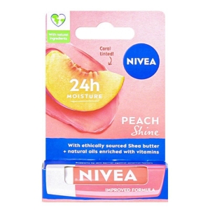 Nivea - Nivea Lip Peach Shine Dudak Bakım Kremi 4,8gr