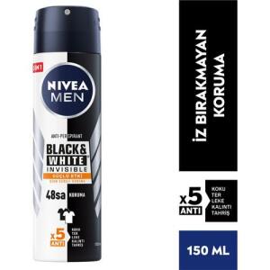 Nivea Men Deo Black & White Güçlü Etki 150 ml Erkek - Nivea