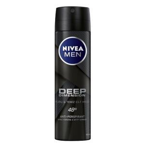 Nivea Men Deo Sprey Deep Dimension Aktif Karbon 150 ml Erkek - Nivea