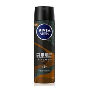Nivea Men Deo Sprey Deep Dimension Aktif Karbon Espresso 150 ml Erkek - Nivea