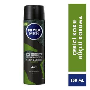 Nivea Men Deo Sprey Deep Dimension Amazonia 150 ml Erkek - Nivea